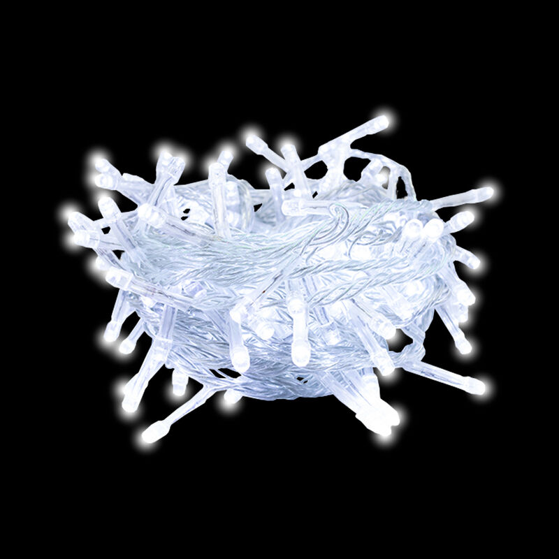 Serie Musical LED Blanco 300 focos Cable Transp... image number null