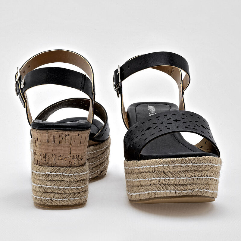 Moramora Sandalia para mujer negro image number null