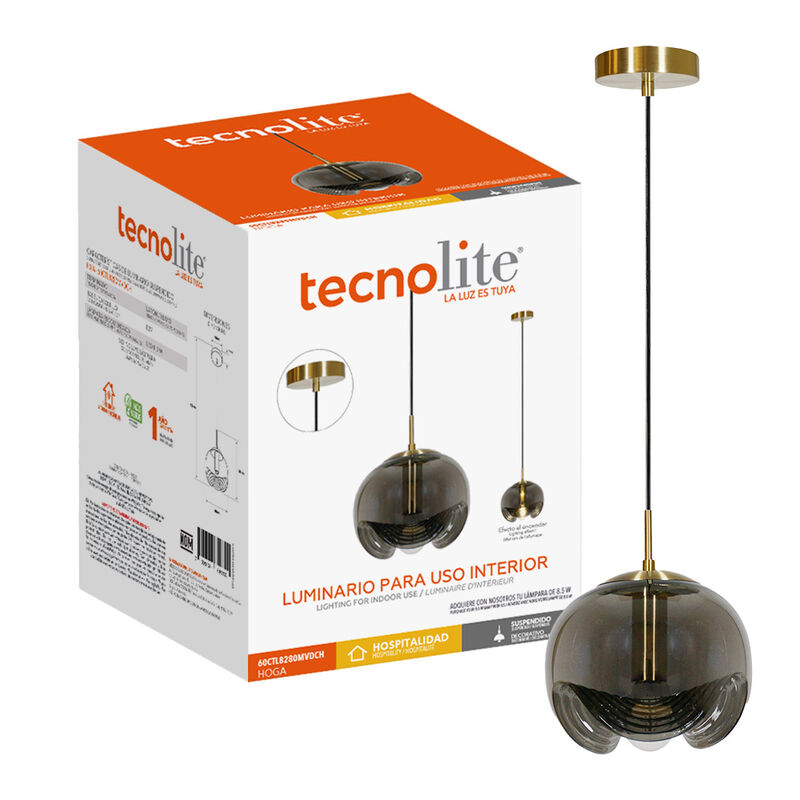 L&aacute;mpara Colgante de Cristal 1.50 m de Altura, P... image number null