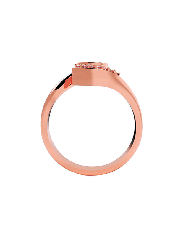 Anillo de Compromiso en Oro de 14K con Circonia... image number null