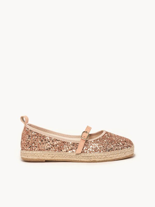 Campanilla Glitter Naranja Claro image number null