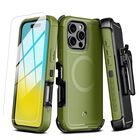 Funda Case MYBAT Maverick Mag clip para iPhone 16 PRO - Verde con mica