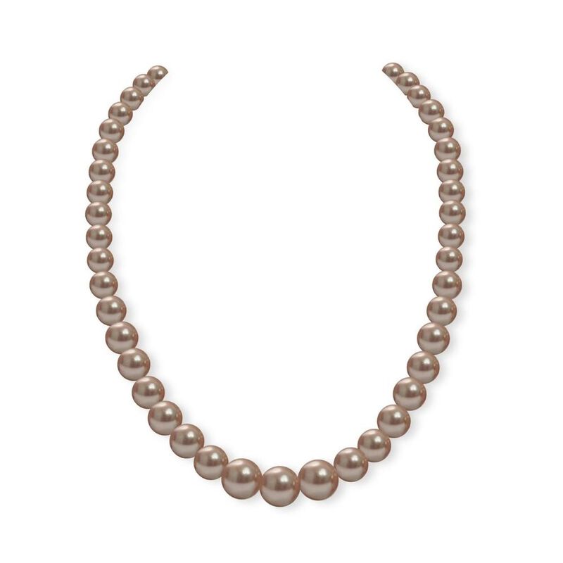 Collar Creciente Perlas de Cristal Zvezda Plata... image number null