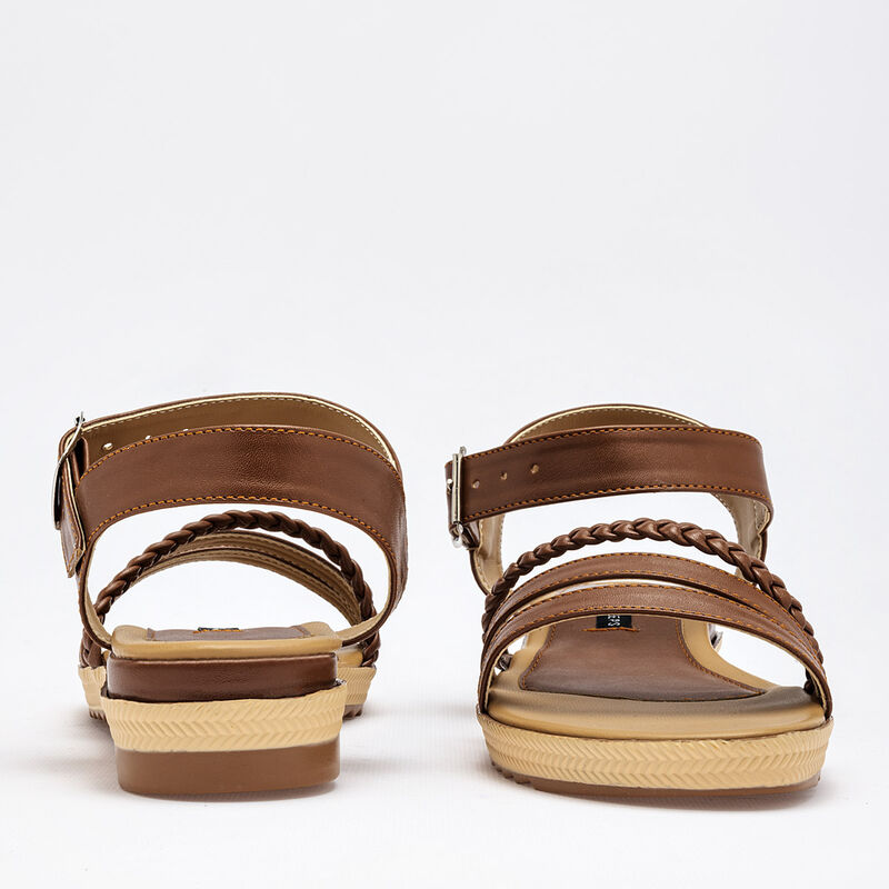 Lambers & Sheeps Sandalia para mujer caf&eacute; image number null