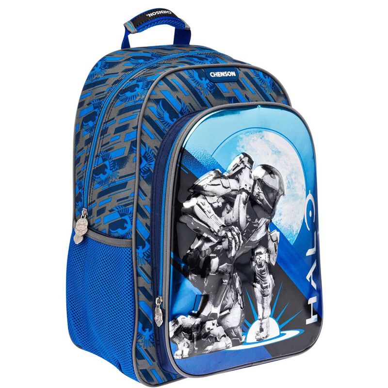 Mochila Halo azul y gris image number null