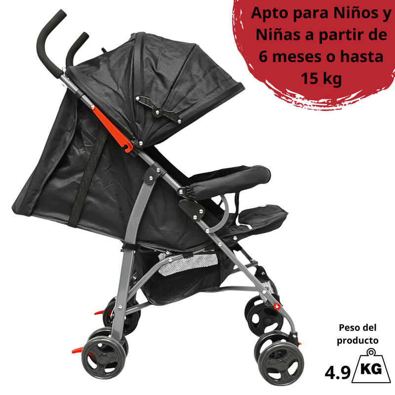 Carriola de Bast&oacute;n para Beb&eacute; Asiento Multiposic... image number null