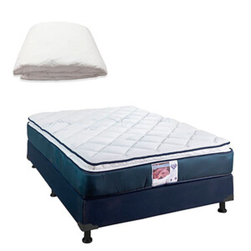 Colch&oacute;n Queen Size Spring Air M&oacute;naco +Protector... image number null