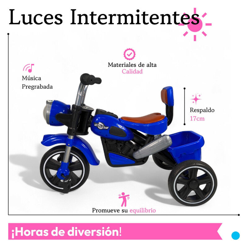 Triciclo Infantil C&oacute;modo C/ Luces y Sonido TEK-... image number null