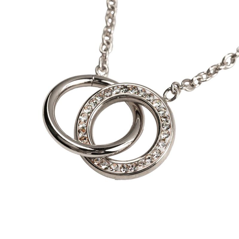 Collar Acero Inoxidable Mujer Zirconia C&uacute;bica R... image number null