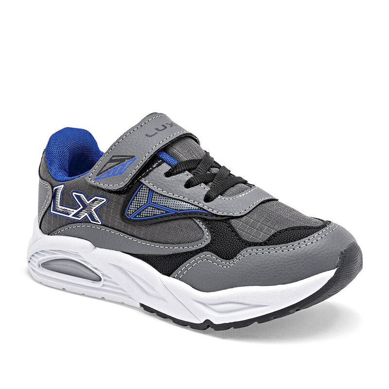 Lux-10 Tenis deportivo para ni&ntilde;o. Gris negro image number null