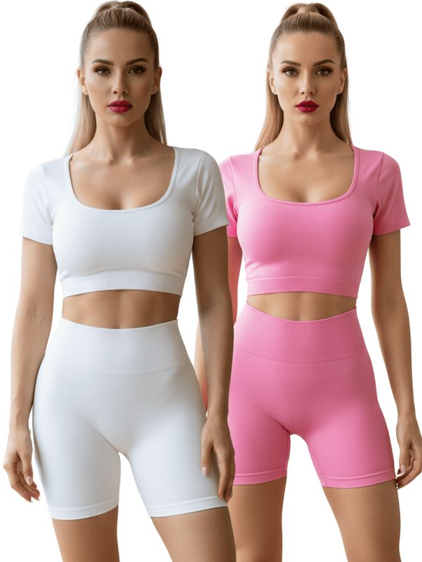 Set De Dos Conjunto Deportivo De Mujer De Short... image number null