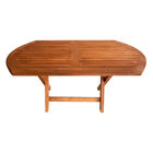 Mesa Ovalada Modelo Jardín 150x80 – Rústico Tratable