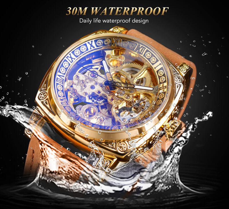 Reloj Forsining Square Retro Mechanical Self-wi... image number null
