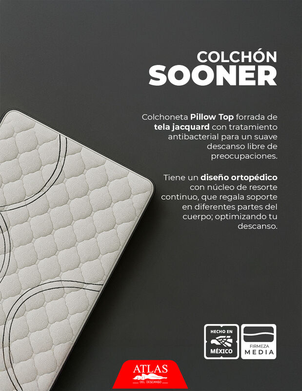 Colchon Individual Atlas Sooner + Almohada Atla... image number null
