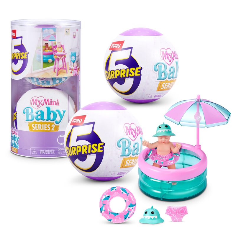 Toy 5 Surprise My Mini Baby Series 2 Zuru Con A... image number null