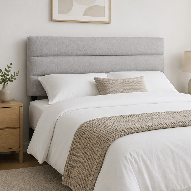 Cabecera Queen Size Dicasa Logan Gris image number null