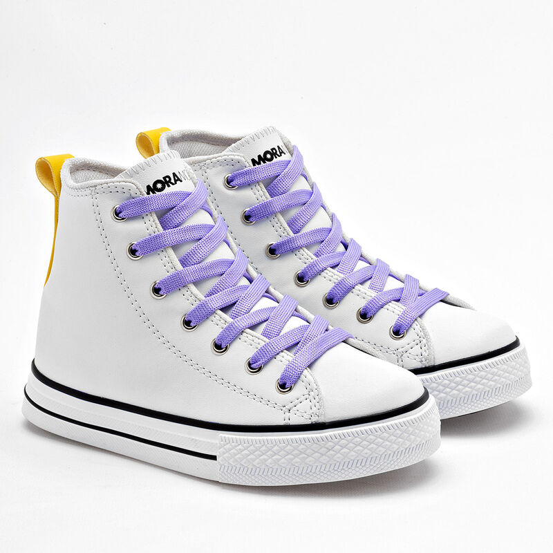 Moramora Tenis urbano para ni&ntilde;a blanco amarillo image number null