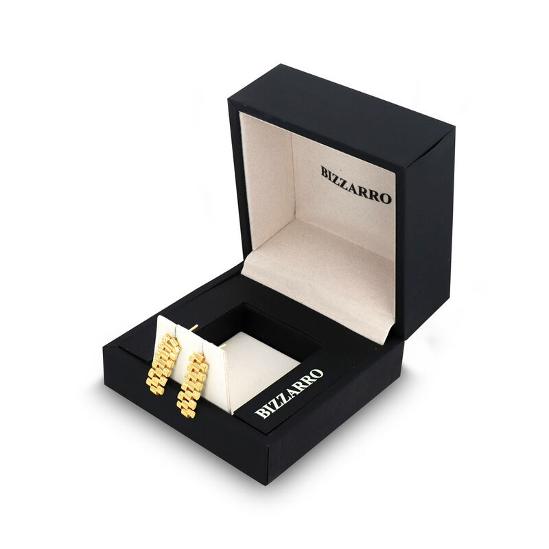 Aretes Rolex Oro Amarillo 10k 8mm 6 Eslabones image number null