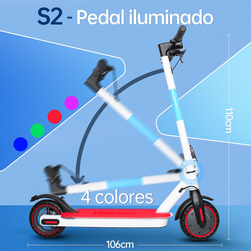 Scooter Eléctrico Honey Whale S2 Blanco image number null