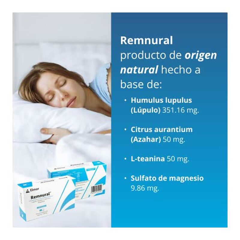 Remnural Suplemento Plantas Para Dormir L&uacute;pulo,... image number null