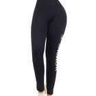 LEGGING DE DAMA STRETCH MALLAS DEPORTIVAS LIC-0203 NEGRO MALLONES DE MUJER