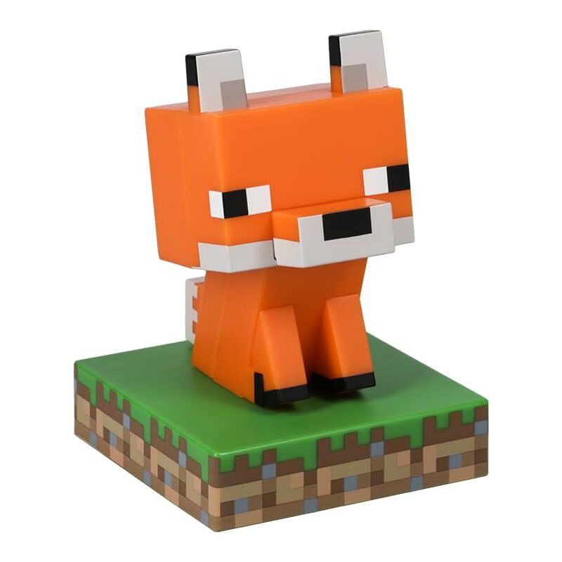 L&aacute;mpara Zorro Icons Fox Light Minecraft 11 cms image number null