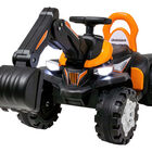 Excavadora Montable Eléctrica 6v Niño Naranja M... Excavadora Montable Eléctrica 6v Niño Naranja Musical Luz Naranja Little Monkey