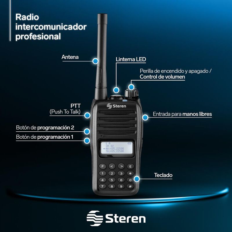 Radio Intercomunicador Profesional Con Teclado ... image number null
