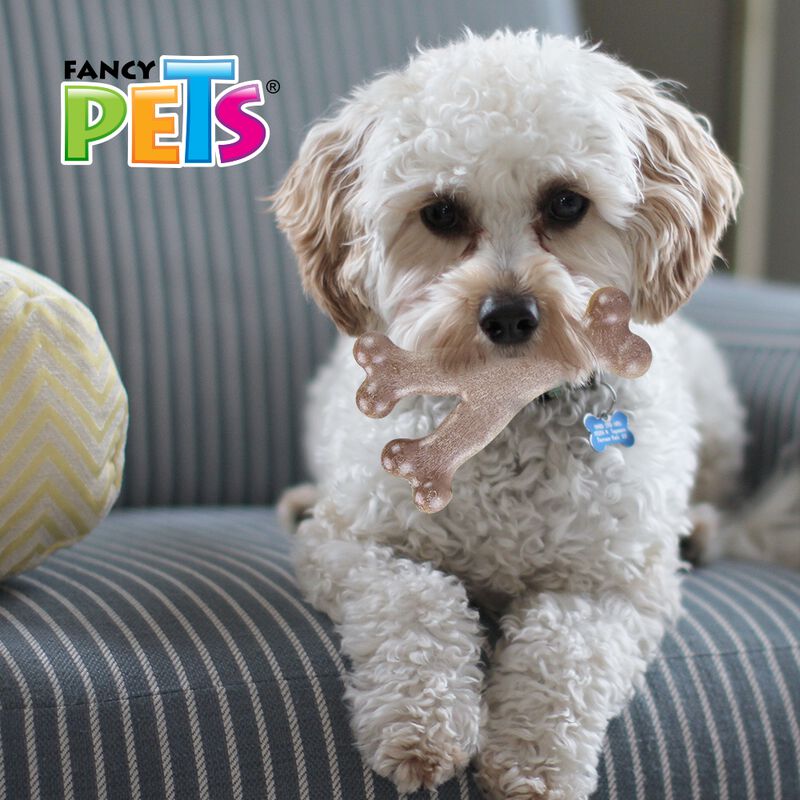 Fancy Pets Juguete Hueso Triple de Bamb&uacute; paraPe... image number null