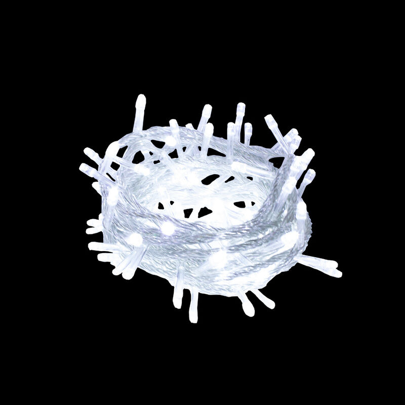 Serie Navide&ntilde;a 60 Led Luz Blanca 3 Mts 8 Funcio... image number null