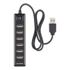 HUB USB de 7 puertos con eliminador de 2 A