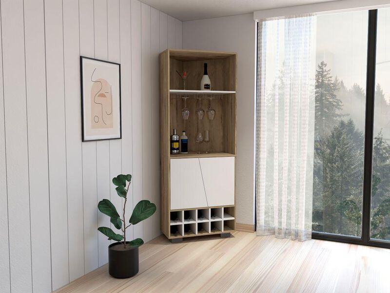 Bar Esquinero Orus Macadamia y Blanco con Porta... image number null