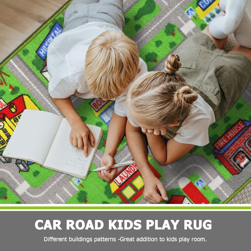 Alfombra Infantil Car Road, Alfombrilla De Jueg... image number null
