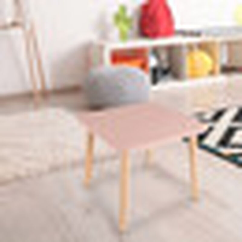 Mesa cuadrada de Madera para Ni&ntilde;os-Rosa image number null