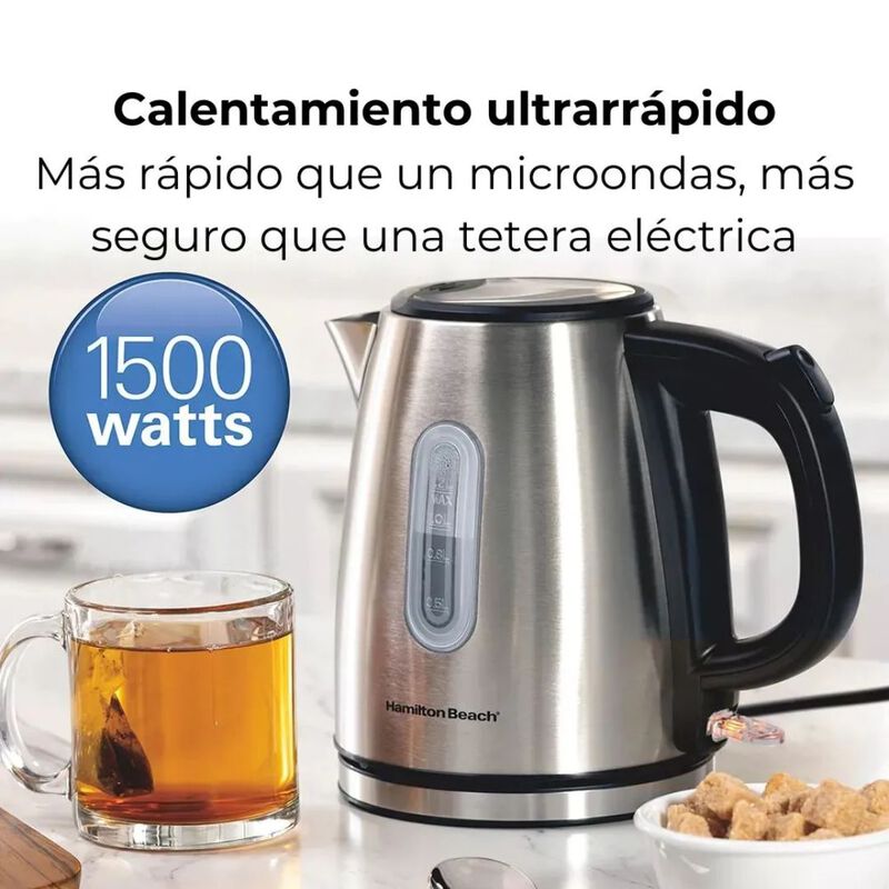 Jarra El&eacute;ctrica Hamilton Beach Plateada 1.2l image number null
