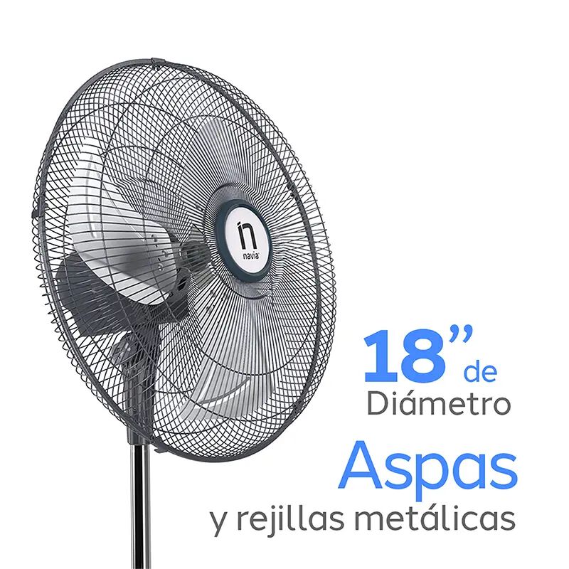 Ventilador Navia De Pedestal A18 Aspa Met&aacute;lica ... image number null