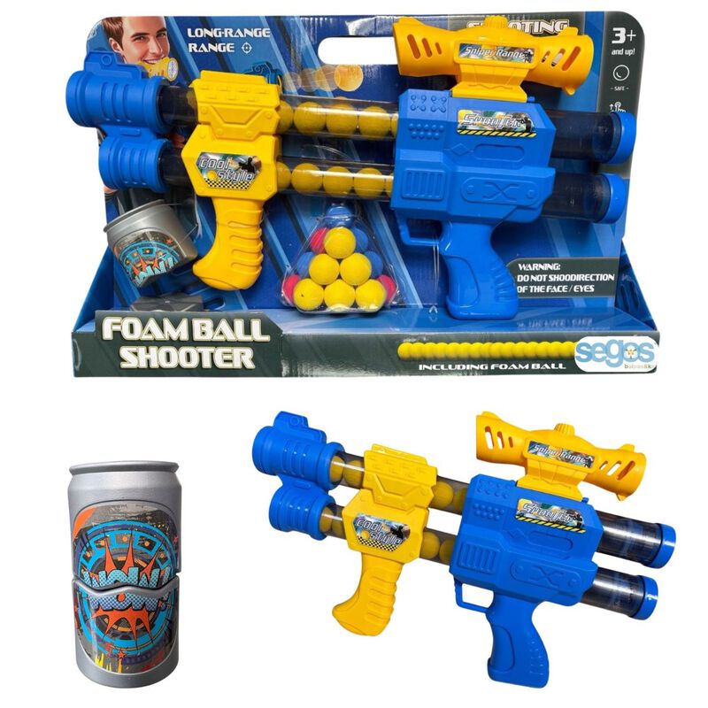 Pistola de Juguete Lanza Pelotas de Espuma con ... image number null