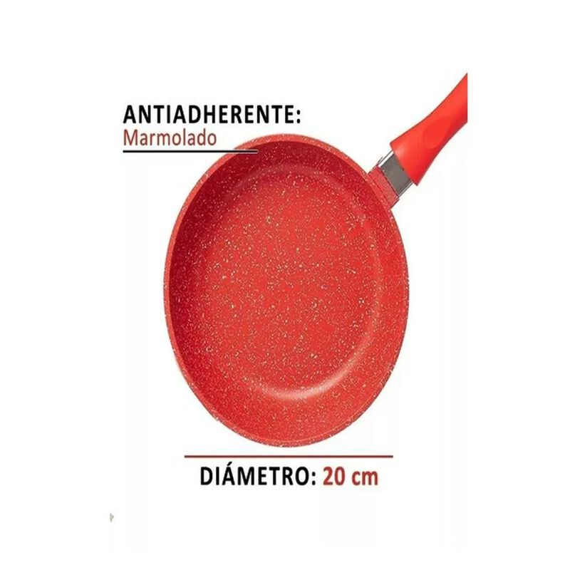 Hot Spot Sarten Antiadherente Rojo Hot Spot 20c... image number null