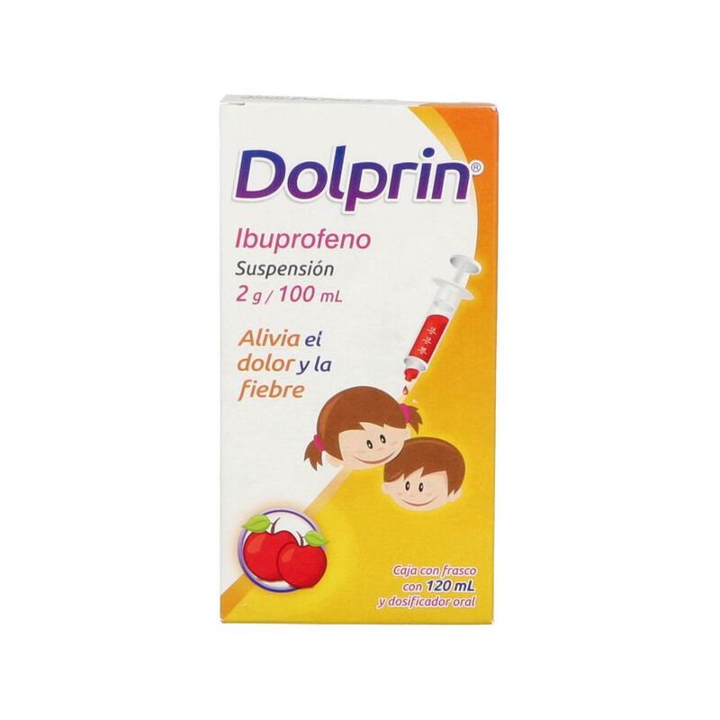 Dolprin suspension Ibuprofeno 100 mg 120 ml image number null