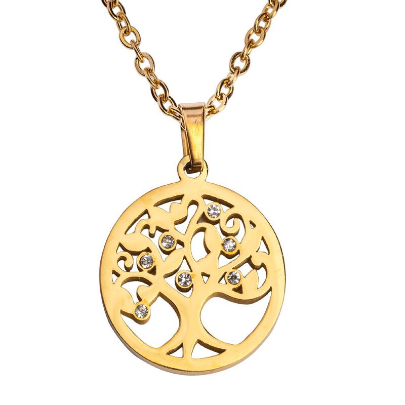 Collar Mujer &Aacute;rbol De Vida, Joyer&iacute;a Acero Inoxi... image number null