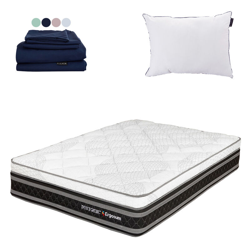 Colch&oacute;n King Size Ergosum + Almohada One + 1 ju... image number null