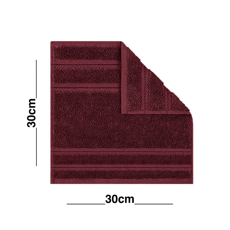 Toalla Facial Twist 30x30cm Color Tinto image number null