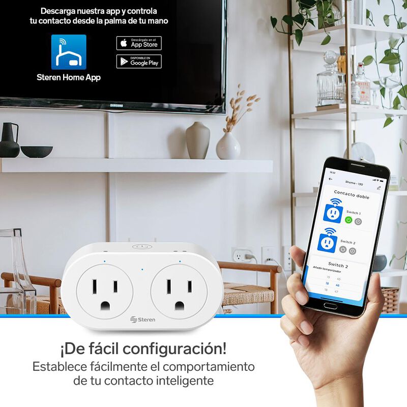 Contacto (tomacorriente) Doble Con Wi-fi | Shom... image number null