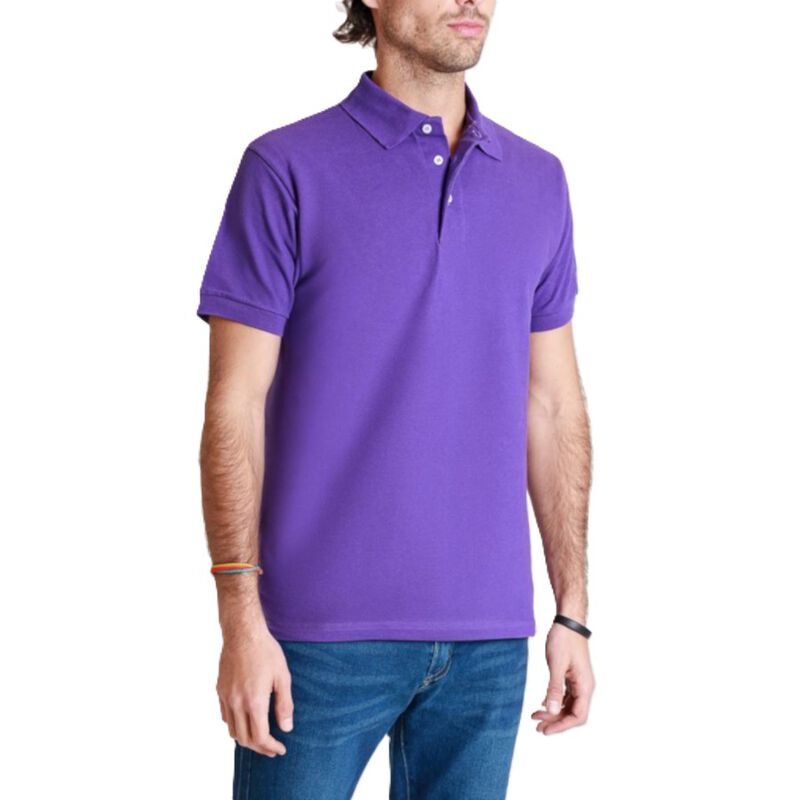 Polo Piqu&eacute; para Caballero Morado &ndash; Dise&ntilde;o Moder... image number null