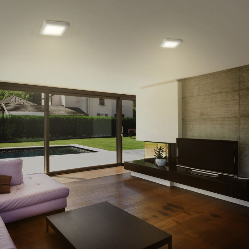 Lampara Sobreponer Techo Blanco 18w Luz Suave C... image number null