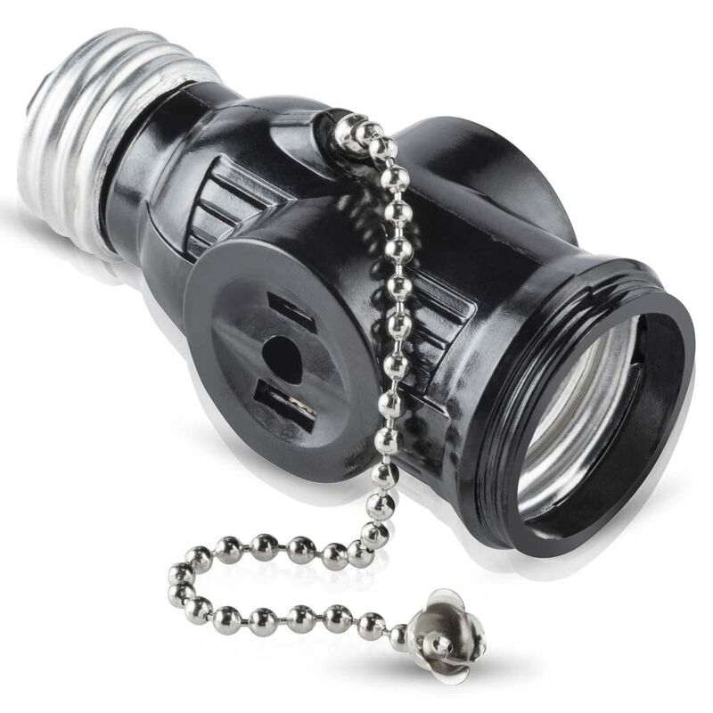 Portal&aacute;mpara de Baquelita Con Cadena Y Doble En... image number null