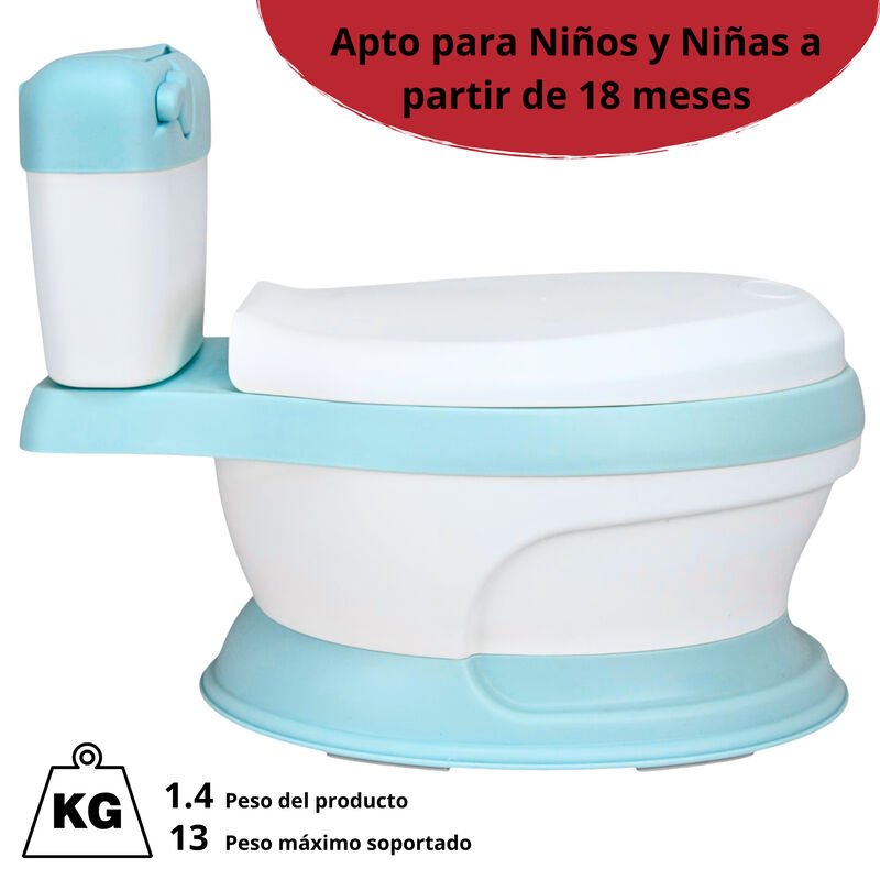 Ba&ntilde;o Entrenador para Ni&ntilde;os con Asiento Acolchad... image number null