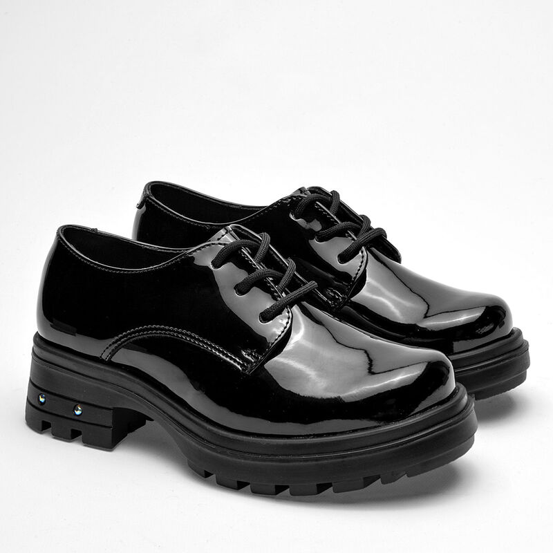 Yuyin Zapatos para mujer negro charol image number null