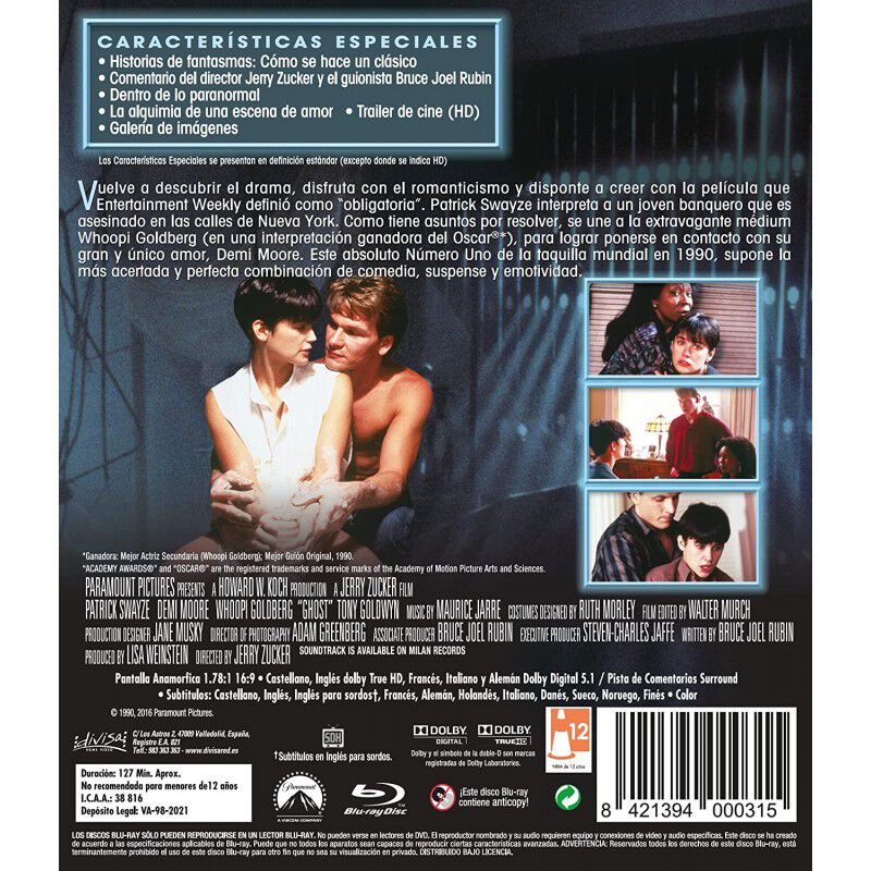 Ghost - Edici&oacute;n Horizontal [blu-ray] image number null