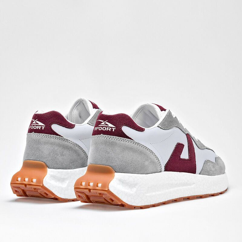 Apoort Tenis urbano para joven. Blanco gris vin... image number null